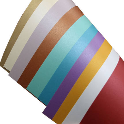 Colorful pearl paper suitable for packing and diy accept different size